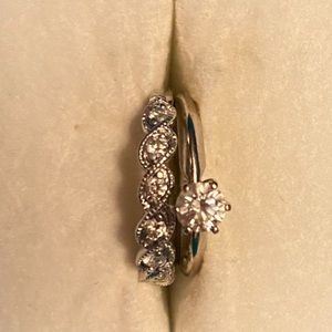 Wedding ring set S2 diamond size 5.5